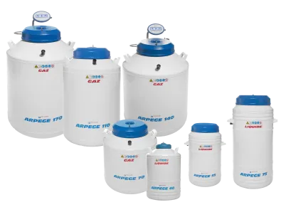 Des matériels de qualité: réservoirs et cryoconservateurs