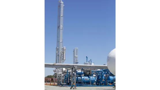 Usine de CO2 d'Airgas Stockton