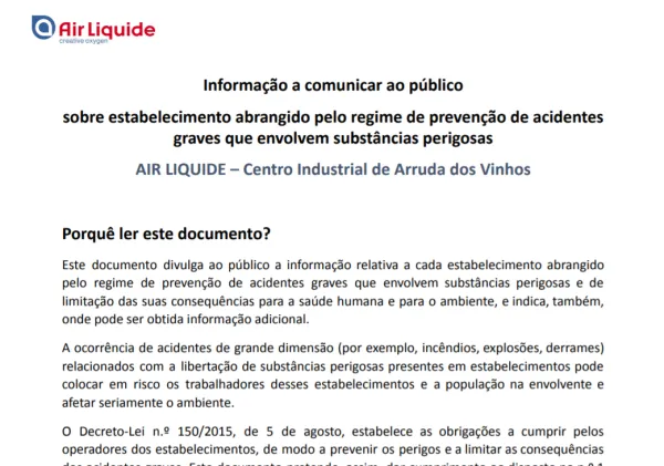 Arruda dos Vinhos - Prevenção de acidentes